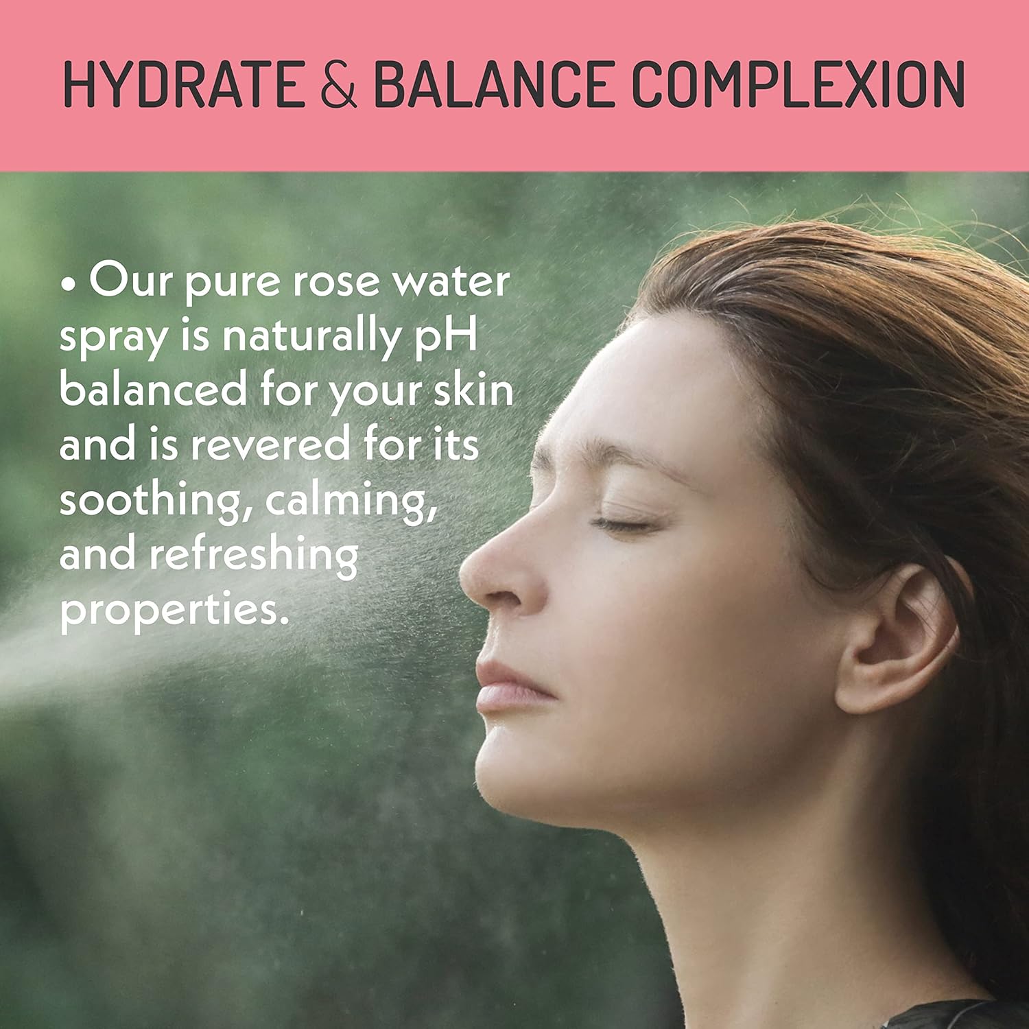 Eve Hansen Organic Rose Water Spray – Pure Rosewater Face & Hair Mist for Hydration & Refreshing Glow | Facial Toner & Makeup Setting Spray | Alcohol-Free & Vegan | 4 oz