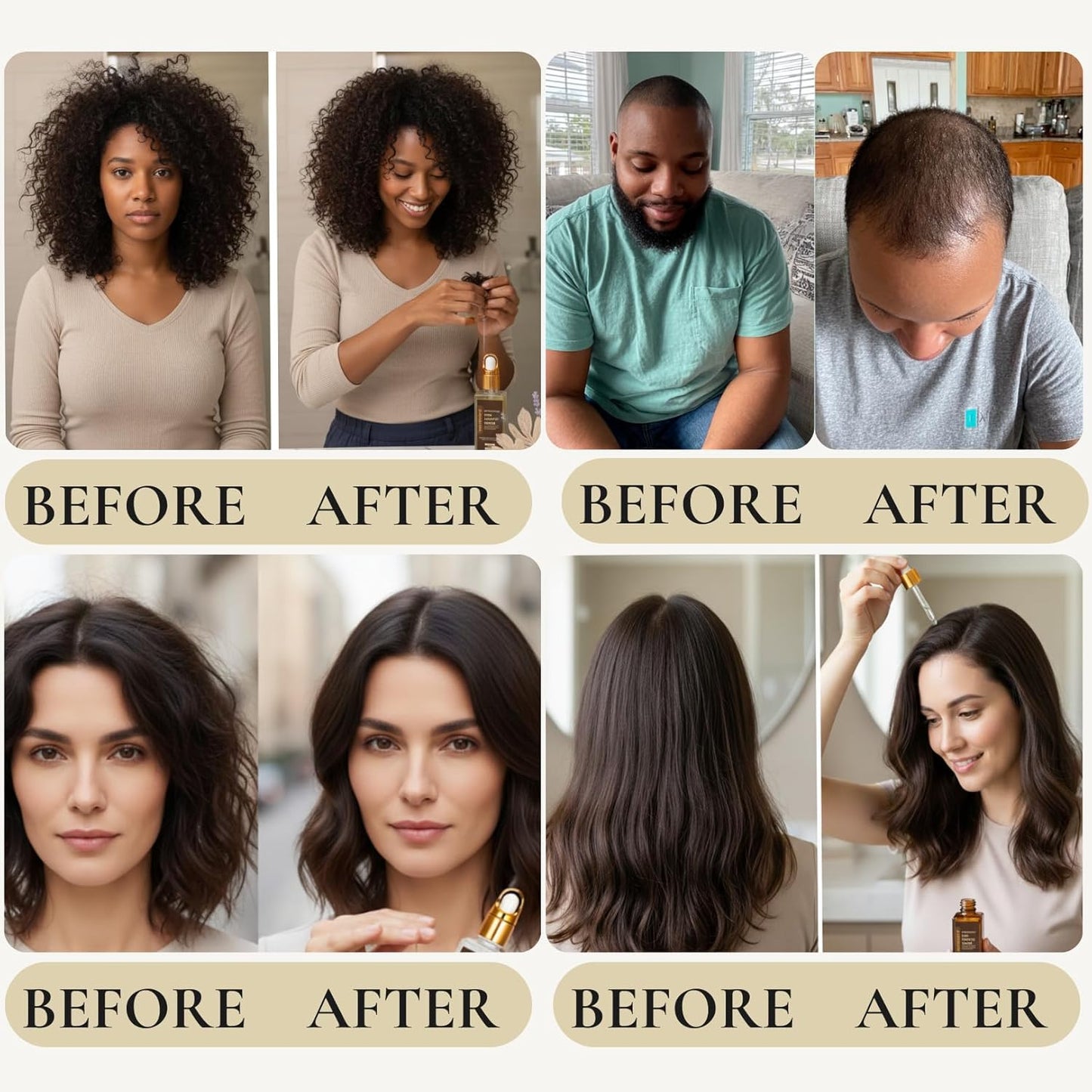 Revatology Botanical Hair Serum for Adults, Daily Leave In for Scalp Conditioning, Hair Growth, Thinning Hair and Fall, 12 Oils and 18 Herbal Extracts with Rosemary, Coconut, Bhringraj, Amla, Castor